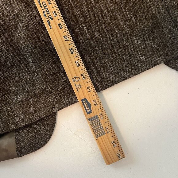 Vtg RBM Mens Size 42L Brown Lambswool Blazer Suit Jacket Sport Coat - Picture 10 of 12